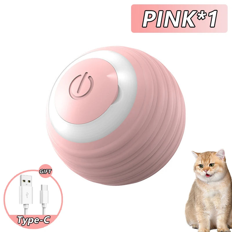 Cat Interactive Ball Smart Cat Toys Indoor Automatic Rolling Mac Ball Electronic Interactive Cat Toy Cat Game Accessoriesgi